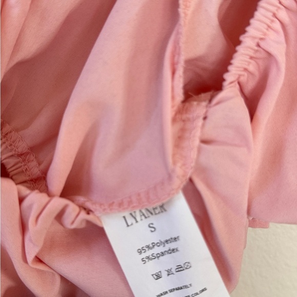 Pink Off-Shoulder Wrap Top - Picture 5 of 6